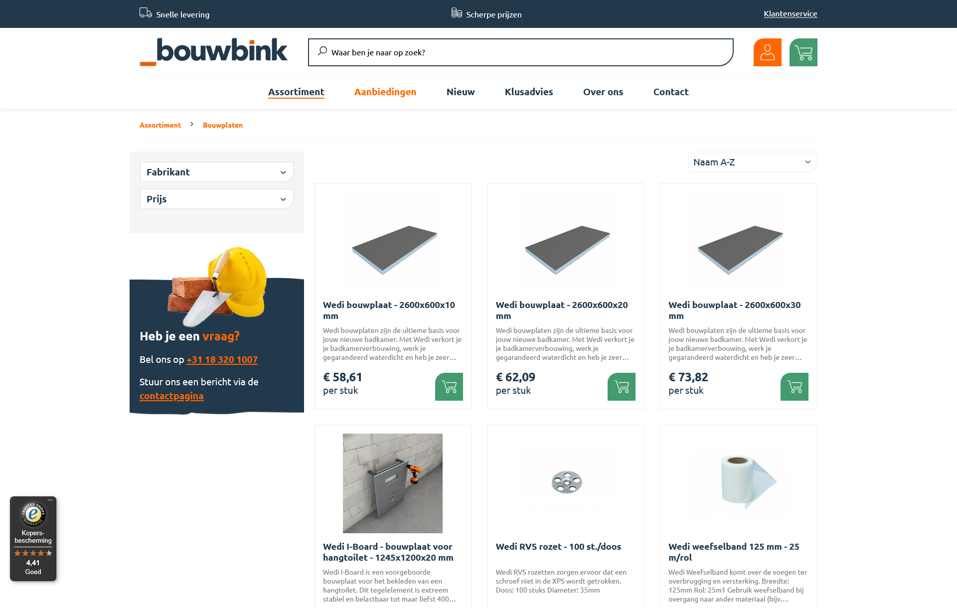 Bouwbink shop